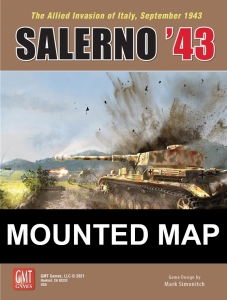 Salerno '43 mounted map