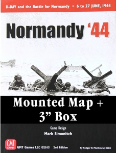 Normandy '44 Mounted Map + 3