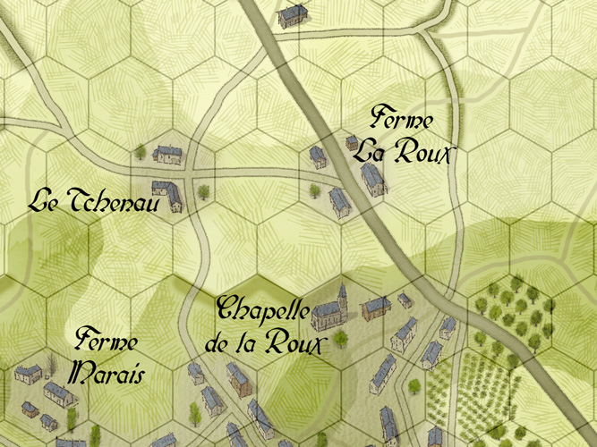 Extrait carte Quatre Bras 1815 Last Eagles